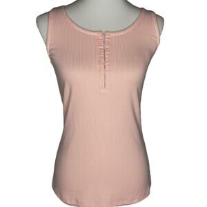 Torrid Everyday Rib Scoop Neck Hook and Eye Tank Top Pink Size Large 12 Preppy